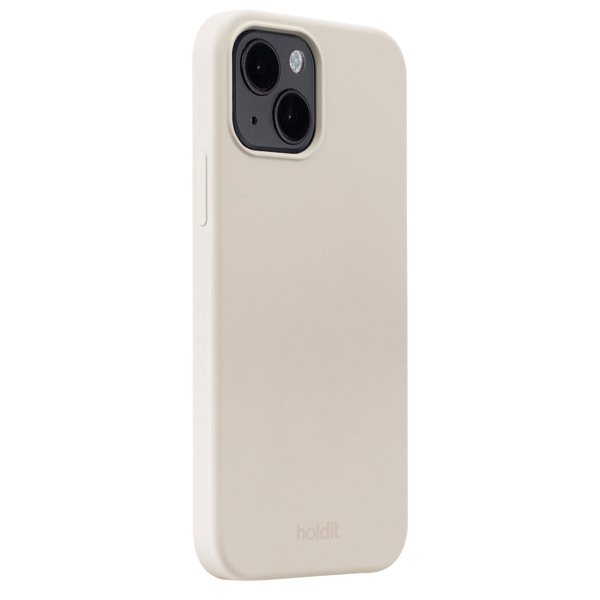 Holdit iPhone 15 Soft Touch Silikone Cover - Light Beige