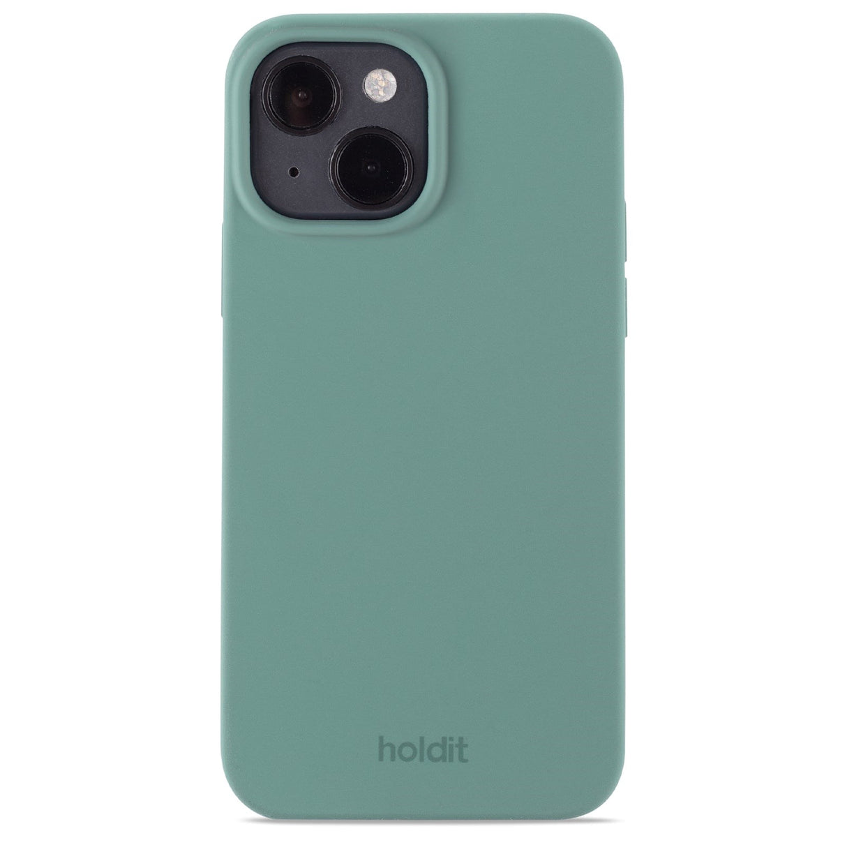 Holdit iPhone 15 Soft Touch Silikone Cover - Moss Green