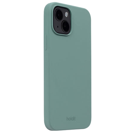 Holdit iPhone 15 Soft Touch Silikone Cover - Moss Green