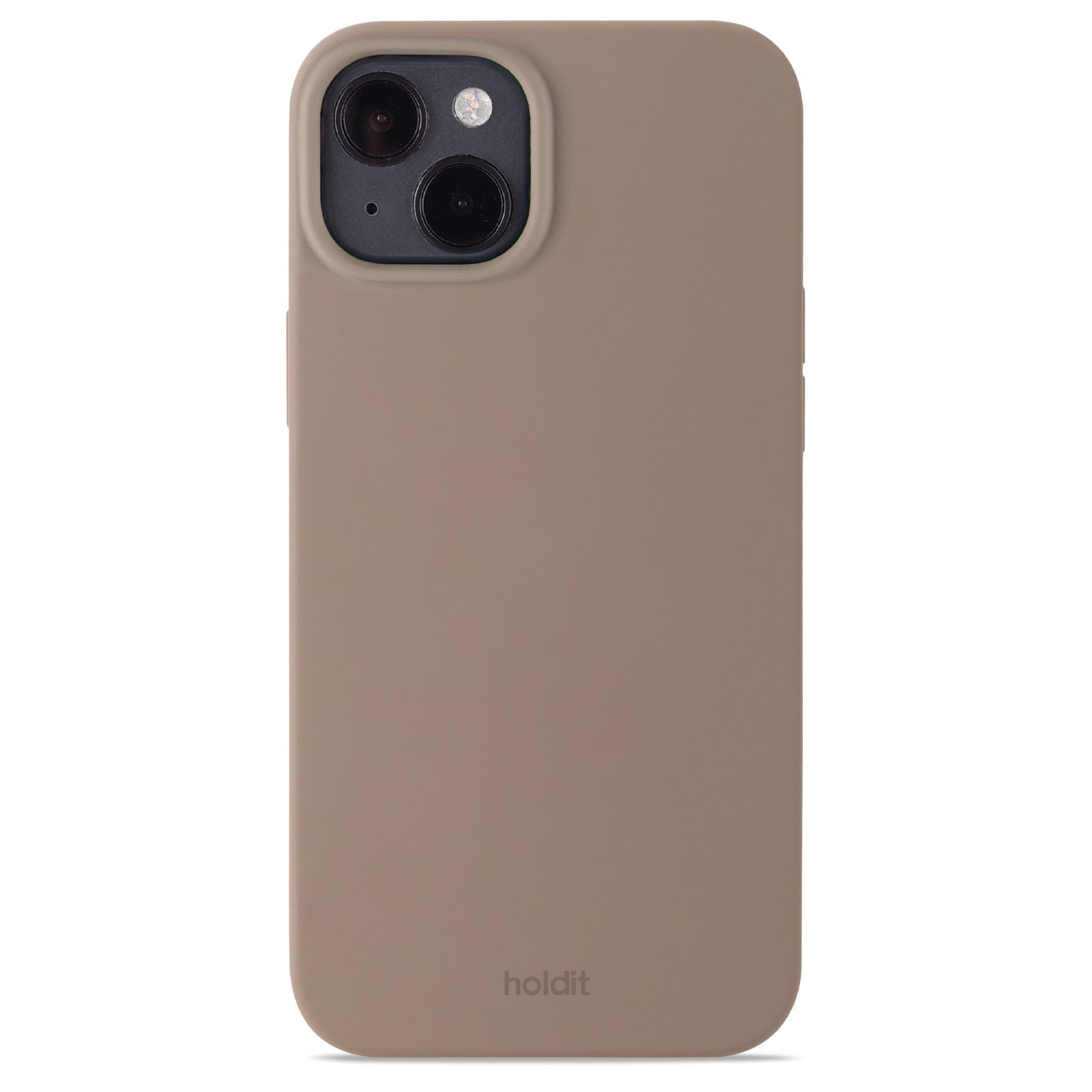 Holdit iPhone 15 Plus Soft Touch Silikone Cover - Mocha Brown