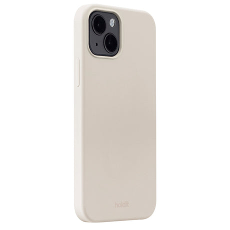 Holdit iPhone 15 Plus Soft Touch Silikone Cover - Light Beige