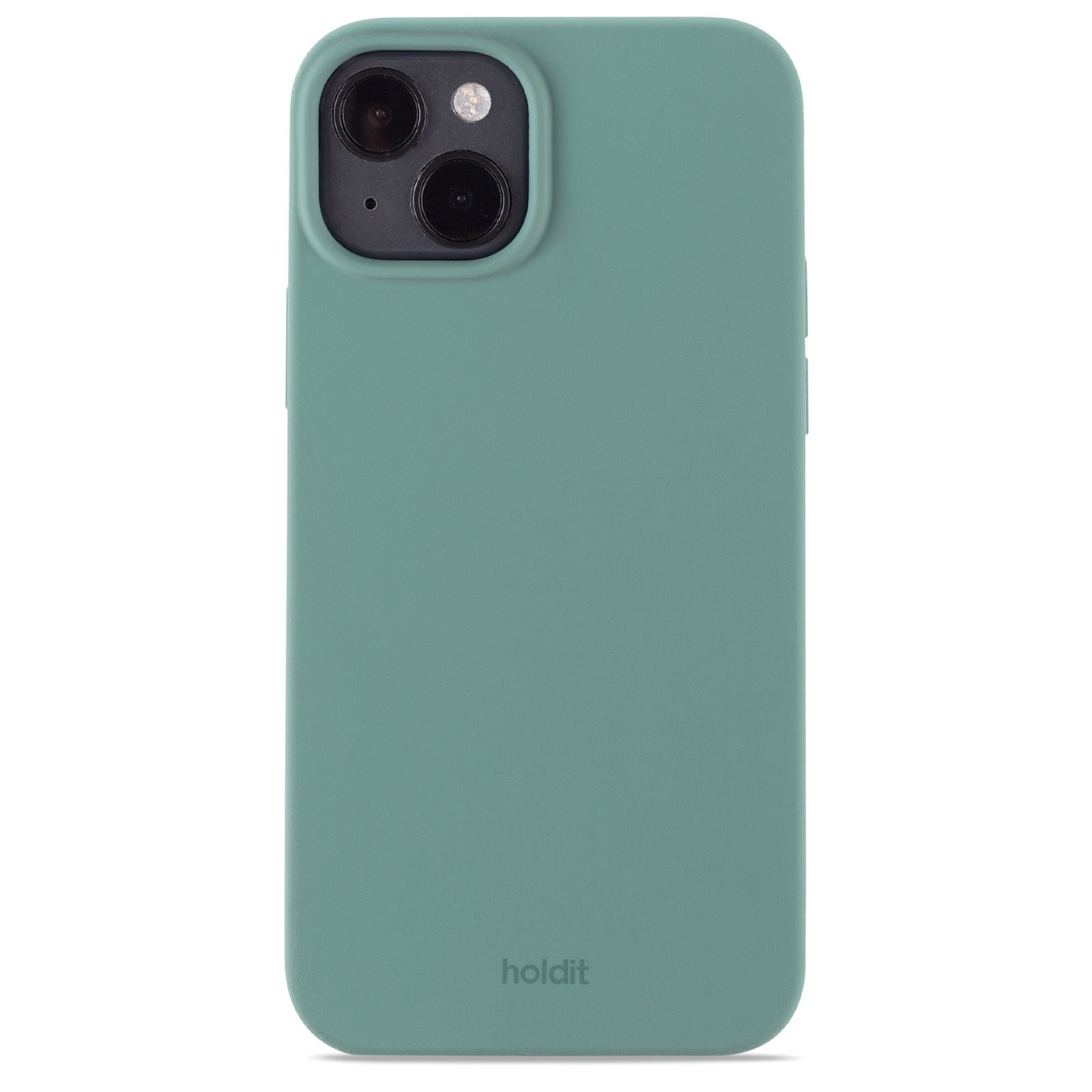 Holdit iPhone 15 Plus Soft Touch Silikone Cover - Moss Green