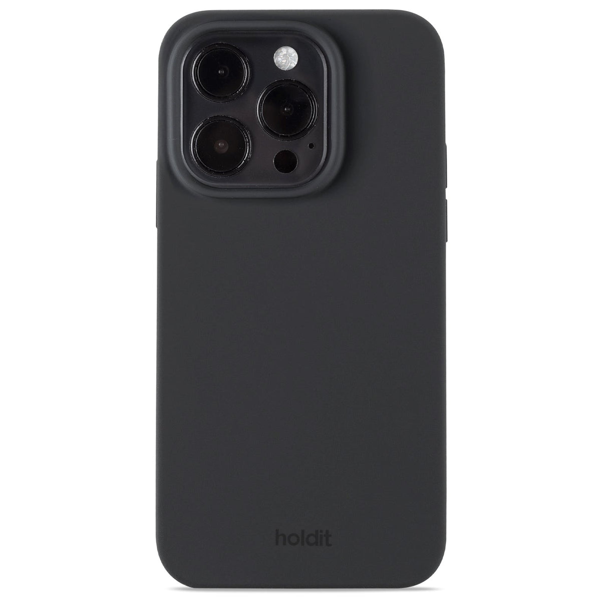 Holdit iPhone 15 Pro Soft Touch Silikone Mobil Cover - Black - TEST 2