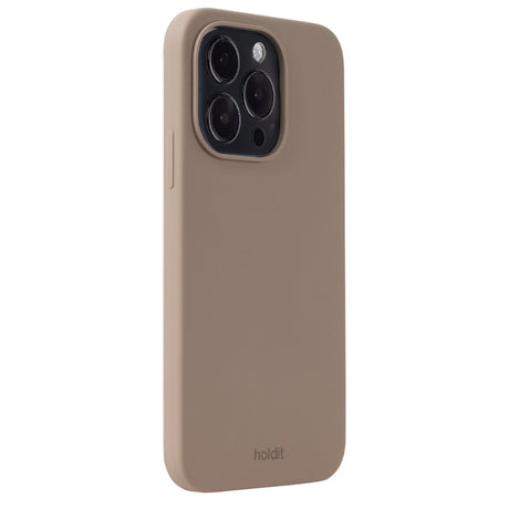 Holdit iPhone 15 Pro Soft Touch Silikone Cover - Mocha Brown