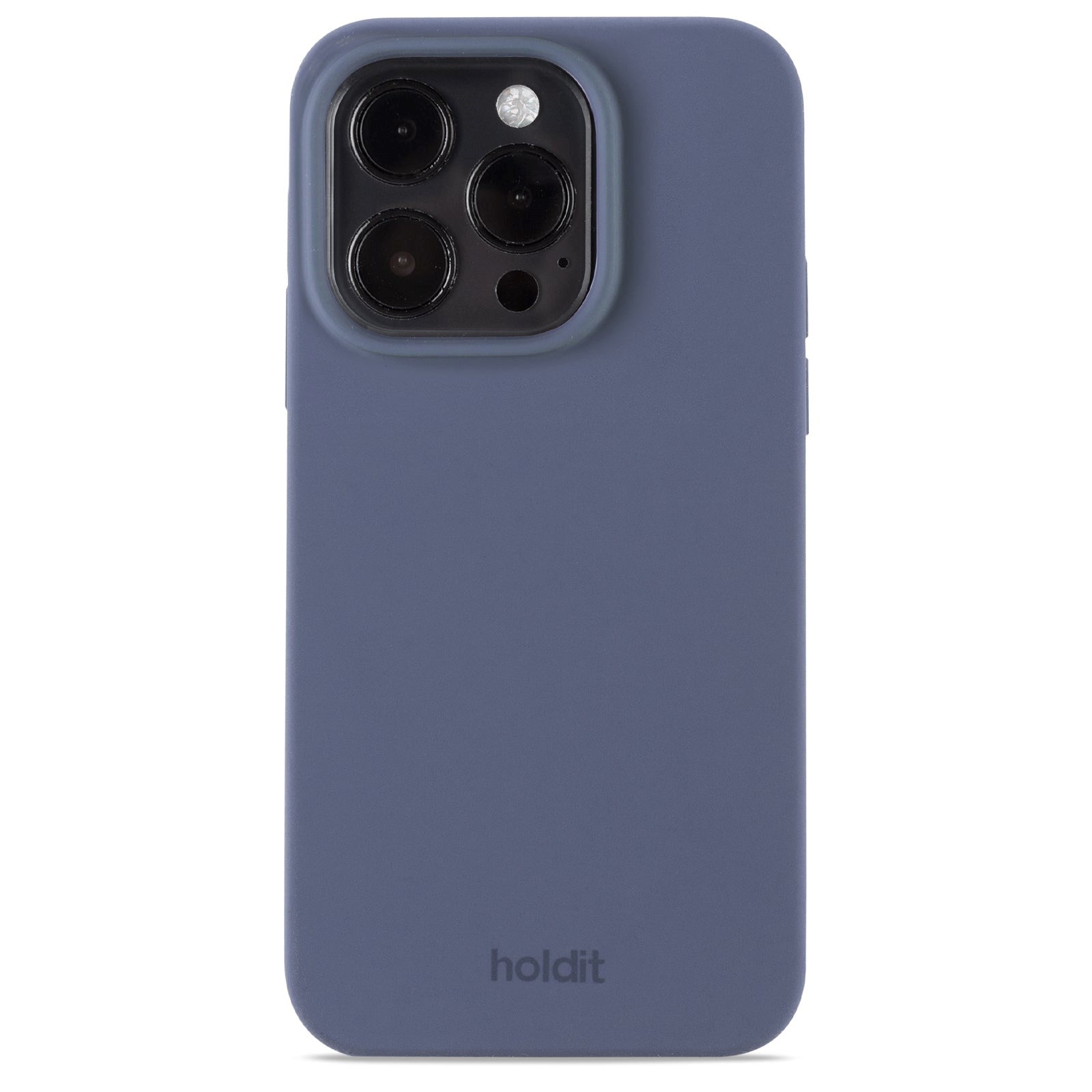 Holdit iPhone 15 Pro Soft Touch Silikone Cover - Pacific Blue