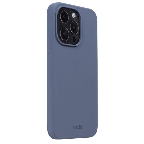 Holdit iPhone 15 Pro Soft Touch Silikone Cover - Pacific Blue