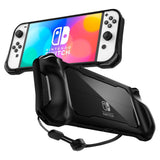 Spigen Nintendo Switch OLED Rugged Armor Cover - Sort