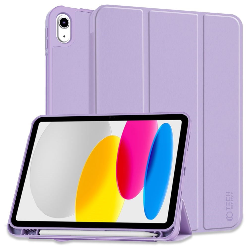 Tech-Protect iPad 10.9" (2022) SC Cover m. Apple Pencil Holder - Violet