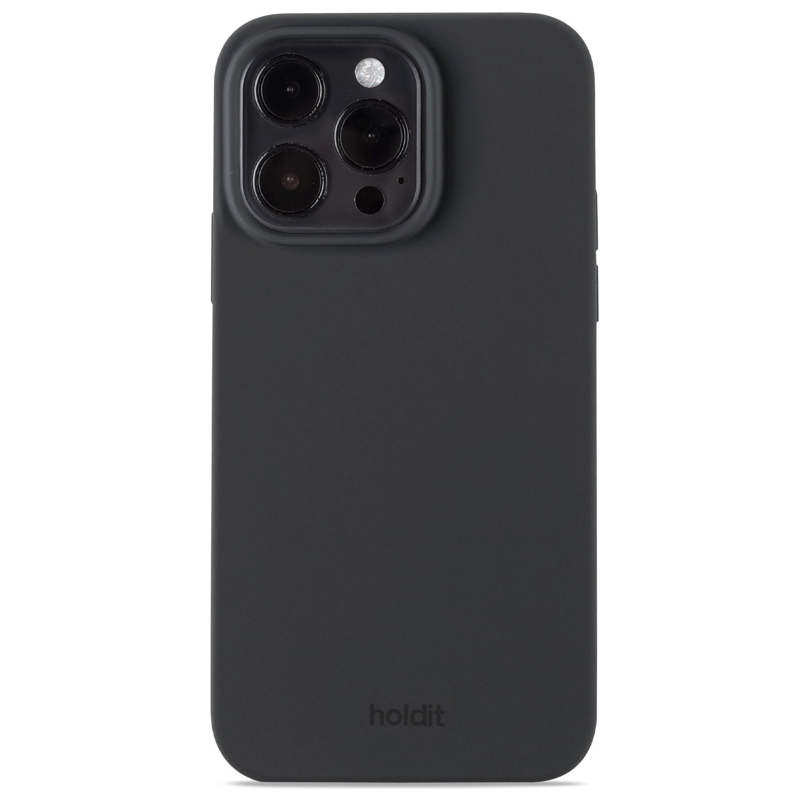 Holdit iPhone 15 Pro Max Soft Touch Silikone Cover - Black