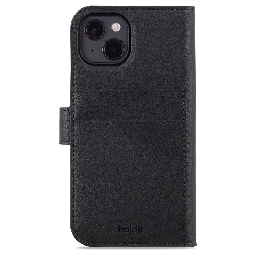 Holdit iPhone 15 Wallet Case Magnet Plus - Flip Cover - Black