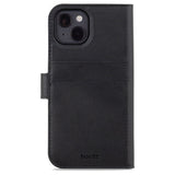 Holdit iPhone 15 Wallet Case Magnet Plus - Flip Cover - Black