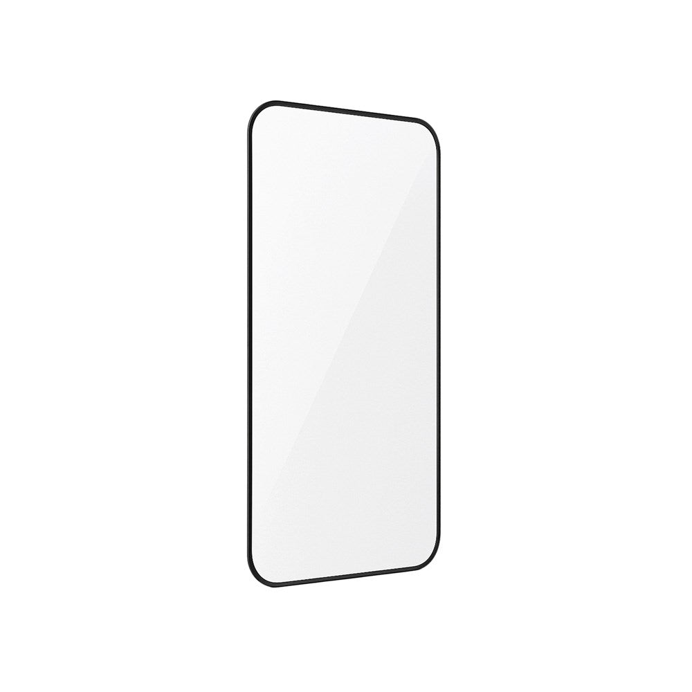 Holdit iPhone 16 / 15 / 14 Pro Hærdet Glas Skærmbeskyttelse 3D - Case Friendly - Gennemsigtig / Sort Kant