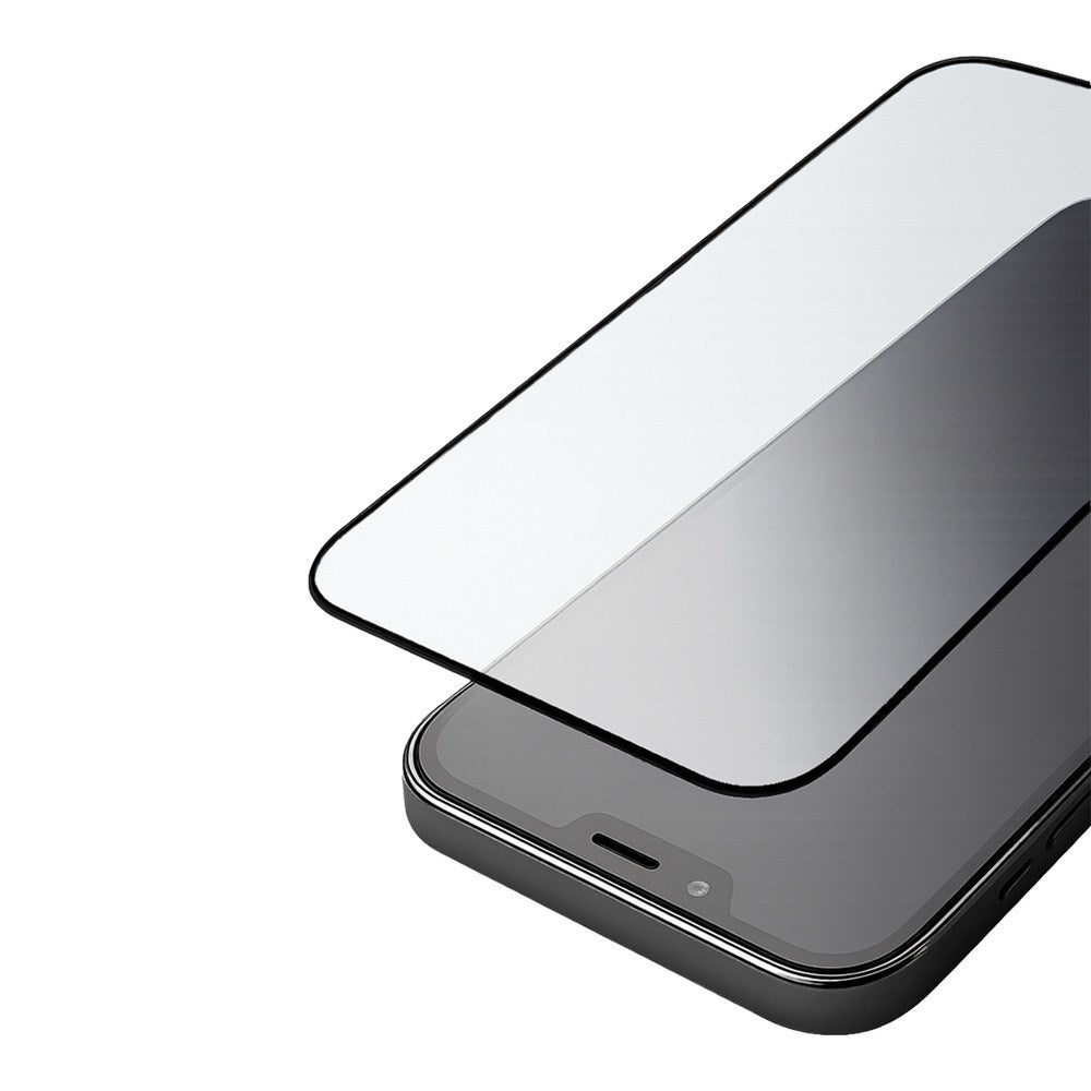 Holdit iPhone 15 Pro Hærdet Glas Skærmbeskyttelse 3D - Case Friendly - Gennemsigtig / Sort Kant