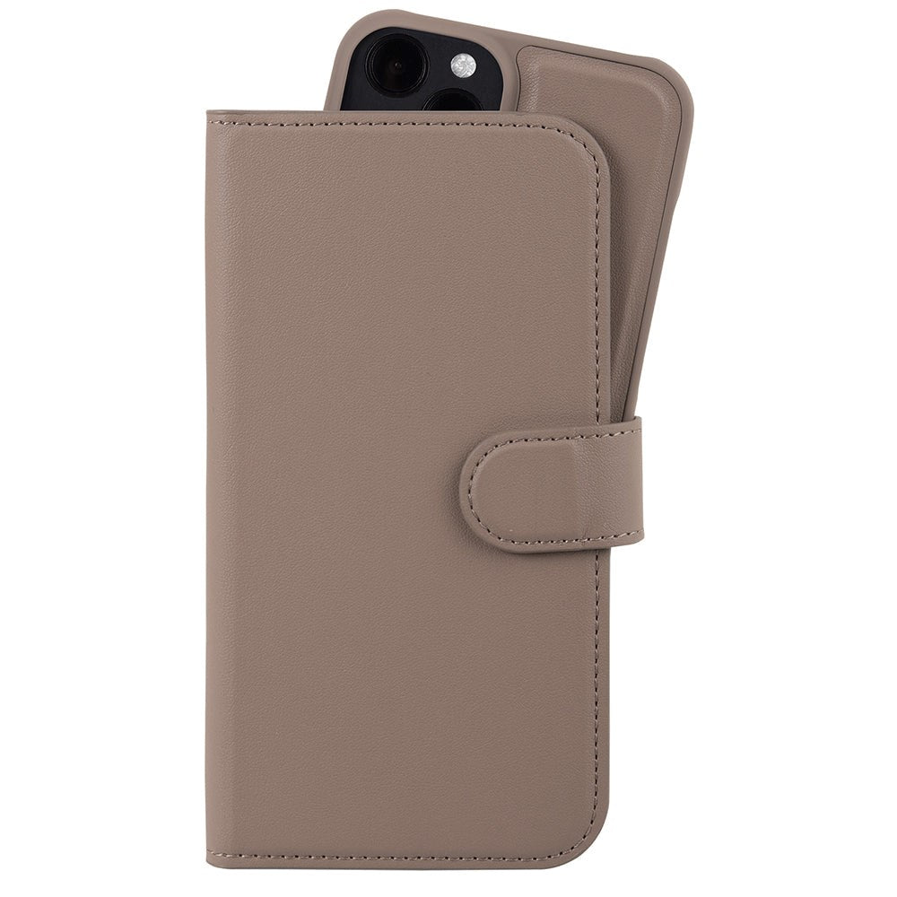 Holdit iPhone 12 / 12 Pro Wallet Case Magnet Plus - Flip Cover - Mocha Brown