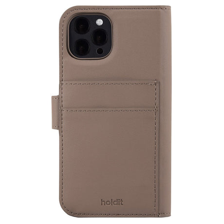 Holdit iPhone 12 / 12 Pro Wallet Case Magnet Plus - Flip Cover - Mocha Brown