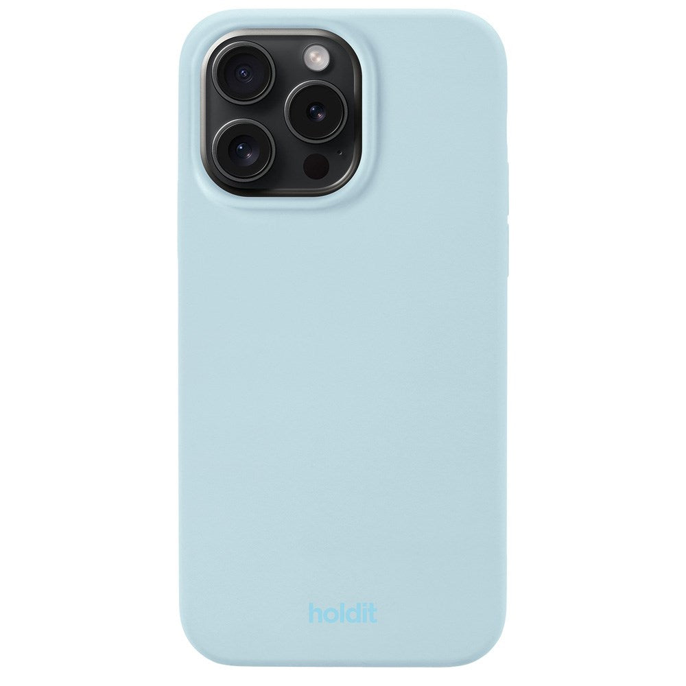 Holdit iPhone 14 Pro Max Soft Touch Silikone Cover - Mineral Blue