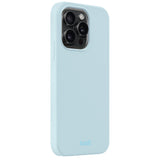 Holdit iPhone 15 Pro Soft Touch Silikone Cover - Mineral Blue