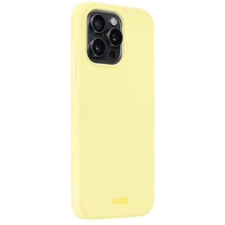 Holdit iPhone 15 Pro Max Soft Touch Silikone Cover - Lemonade