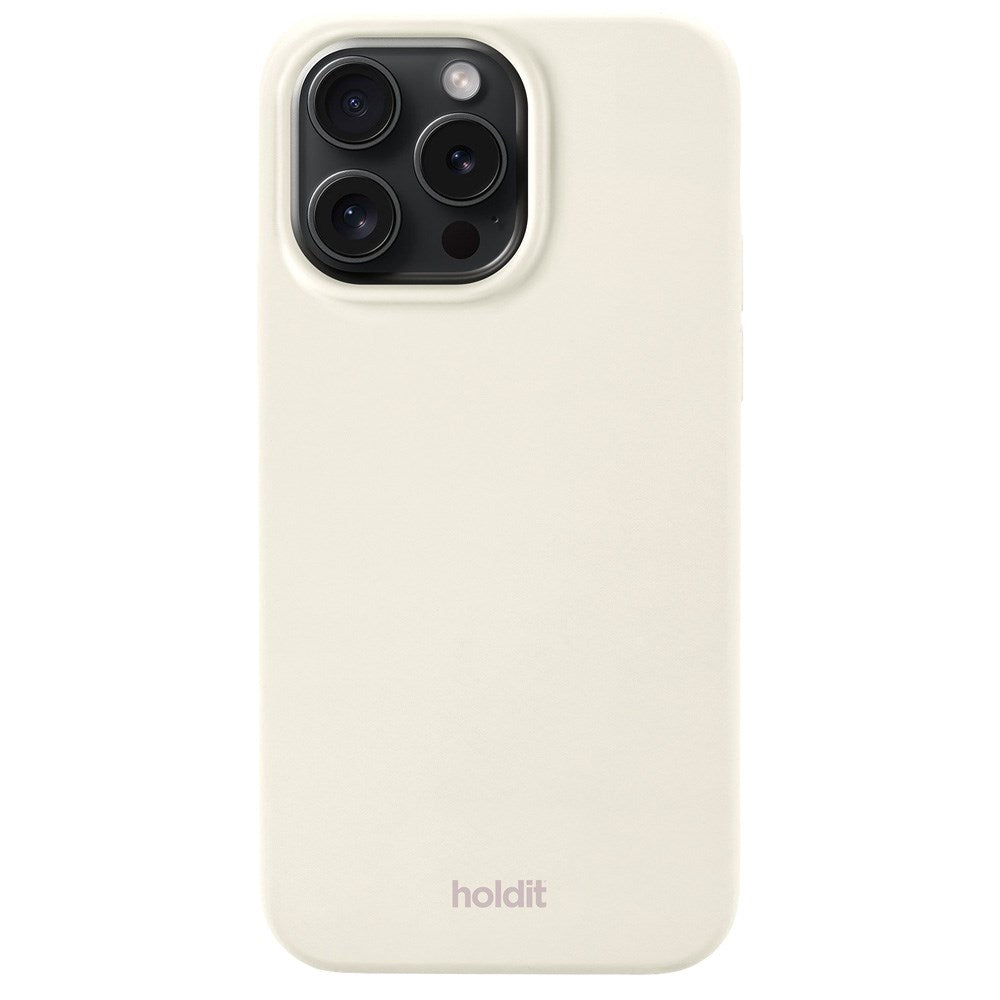 Holdit iPhone 14 Pro Max Soft Touch Silikone Cover - Soft Linen