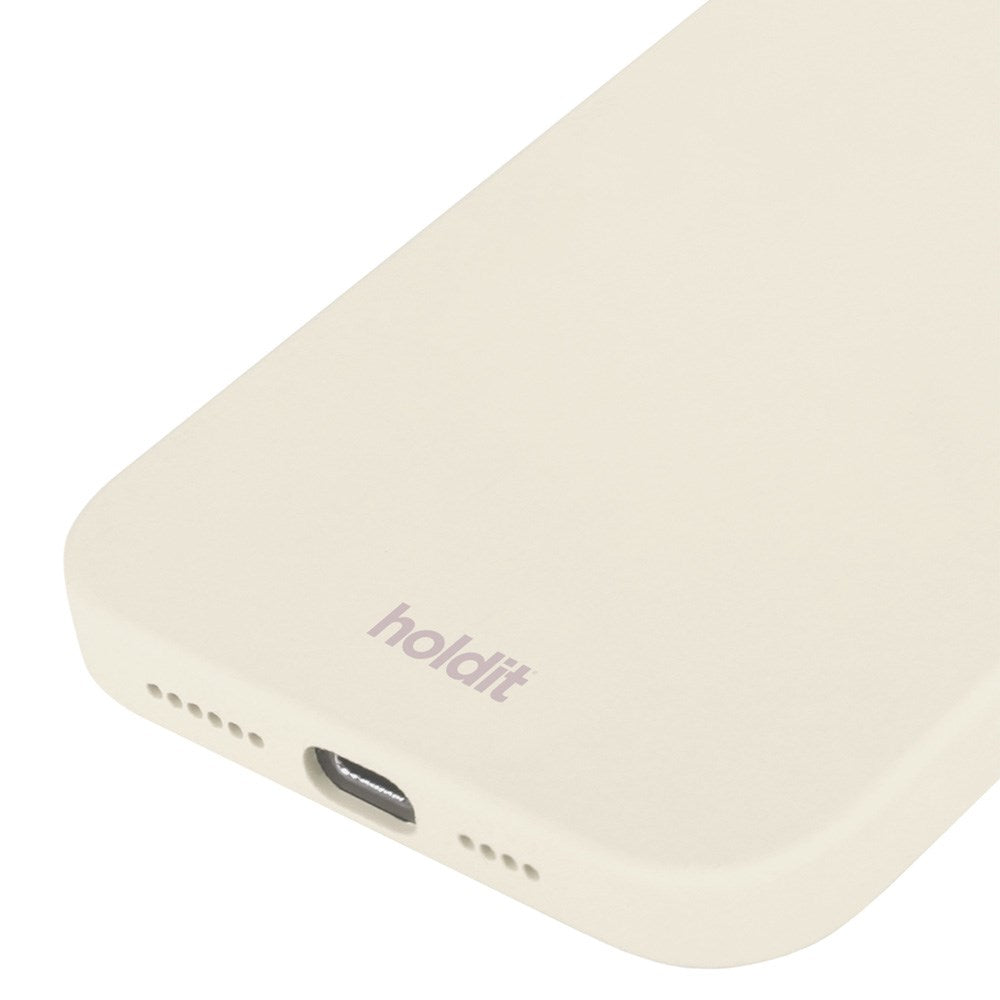 Holdit iPhone 15 Pro Soft Touch Silikone Cover - Soft Linen