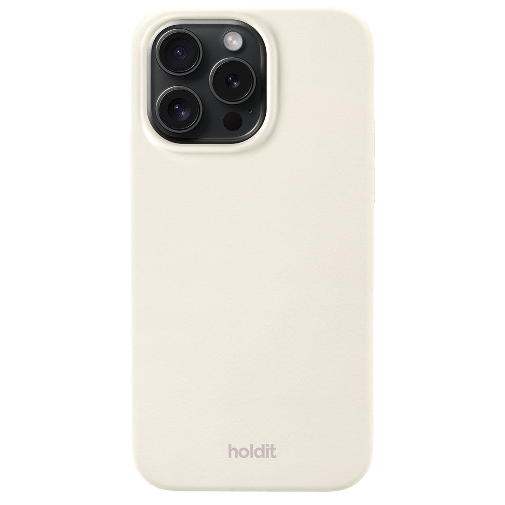 Holdit iPhone 15 Pro Max Soft Touch Silikone Cover - 
Soft Linen