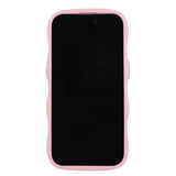 Holdit iPhone 12 / 12 Pro Wavy Cover - Pink / Transparent