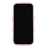 Holdit iPhone 15 / 14 / 13 Wavy Cover - Pink / Transparent