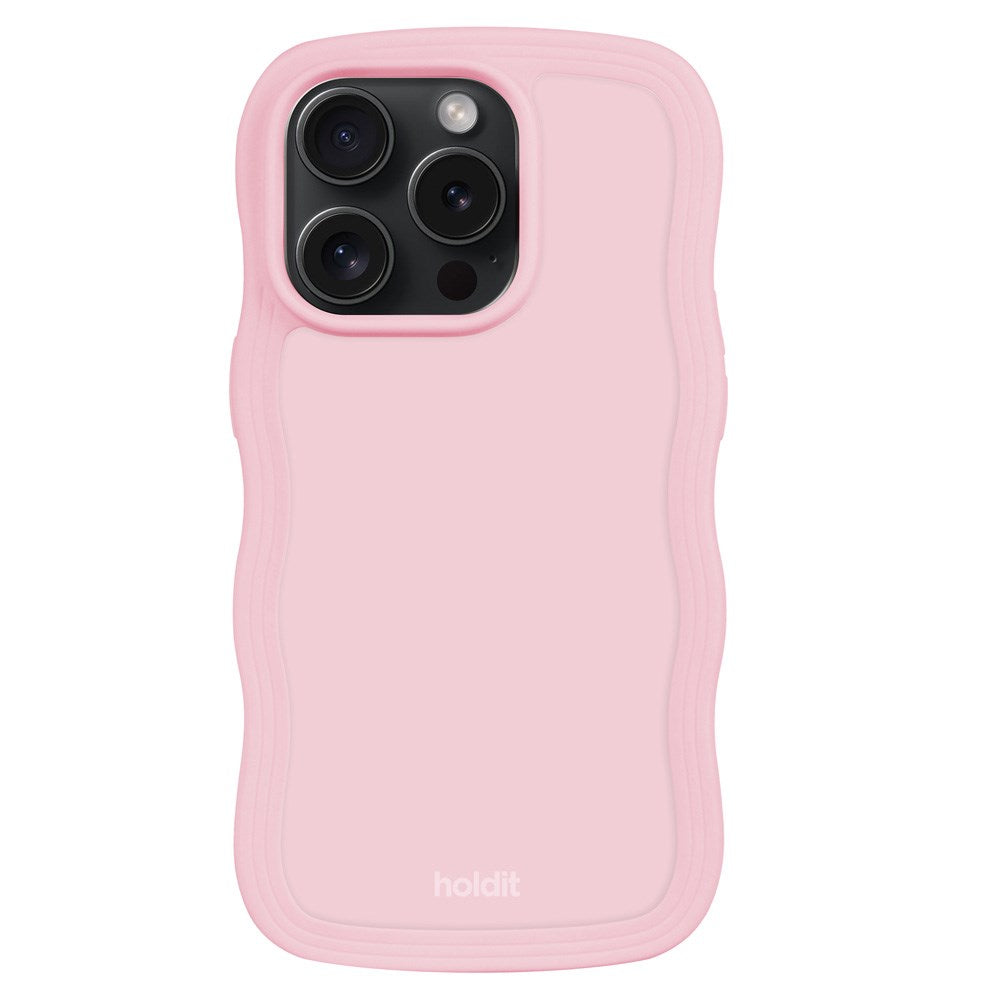 Holdit iPhone 14 Pro Wavy Cover - Pink