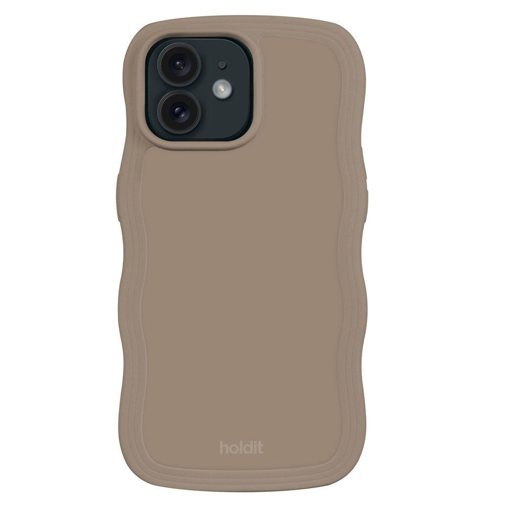 Holdit iPhone 12 / 12 Pro Wavy Cover - Mocha Brown