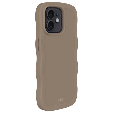 Holdit iPhone 12 / 12 Pro Wavy Cover - Mocha Brown