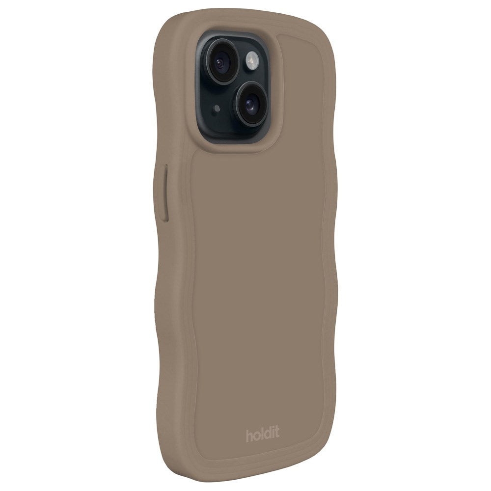 Holdit iPhone 15 Plus / 14 Plus Wavy Cover - Mocha Brown