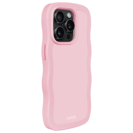 Holdit iPhone 15 Pro Wavy Cover - Pink