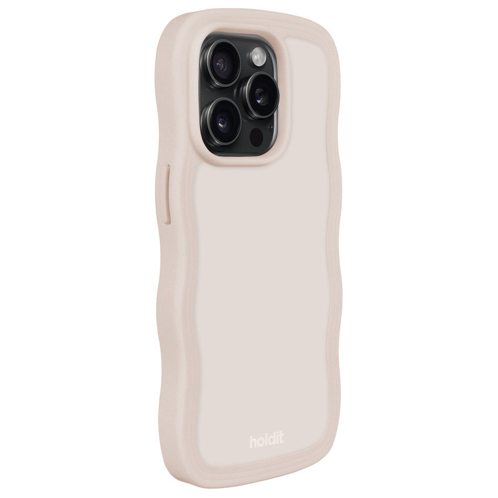 Holdit iPhone 14 Pro Max Wavy Cover - Light Beige