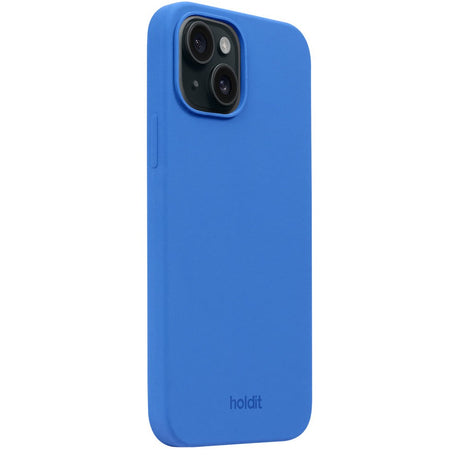 Holdit iPhone 15 Soft Touch Silikone Cover - Sky Blue