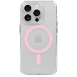 Holdit iPhone 15 Pro MagSafe Cover - Transparent / Pink