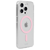 Holdit iPhone 15 Pro MagSafe Cover - Transparent / Pink