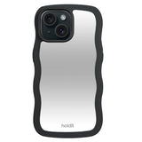 Holdit iPhone 15 / 14 / 13 Wavy Cover - Black / Mirror