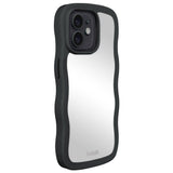 Holdit iPhone 12 / 12 Pro Wavy Cover - Black / Mirror