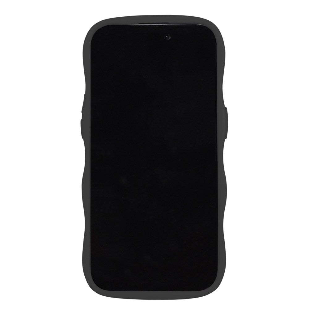 Holdit iPhone 15 Pro Wavy Cover - Black / Mirror