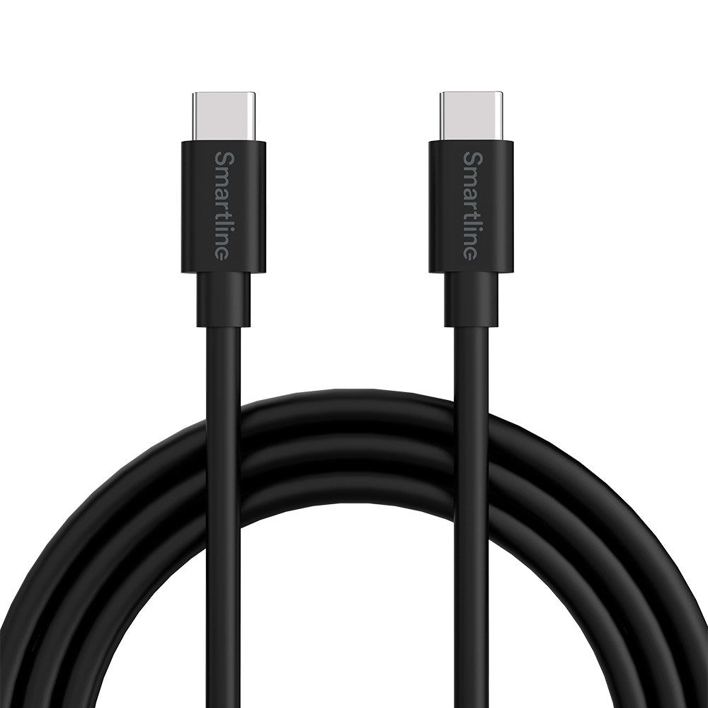 Smartline USB-C til USB-C Kabel (3A/60W) - 1 m. - Sort