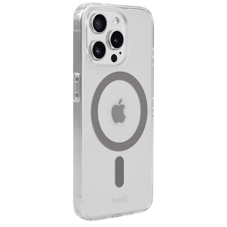 Holdit iPhone 15 Pro Max MagSafe Cover - Transparent / Space Grey