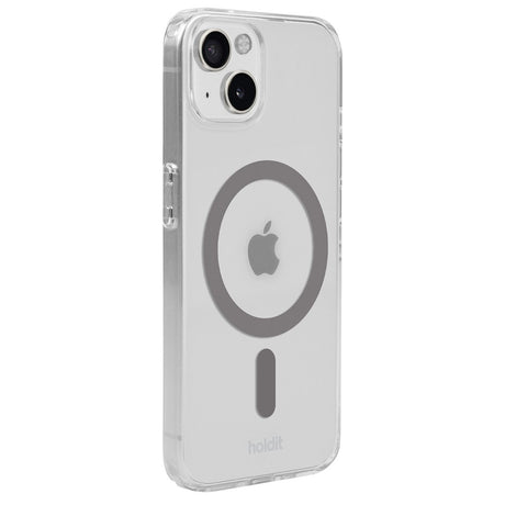 Holdit iPhone 15 / 14 / 13 MagSafe Cover - Transparent / Space Grey