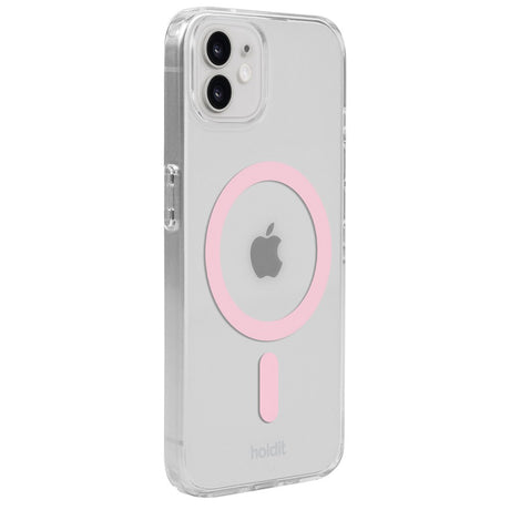 Holdit iPhone 12 / 12 Pro MagSafe Cover - Transparent / Pink