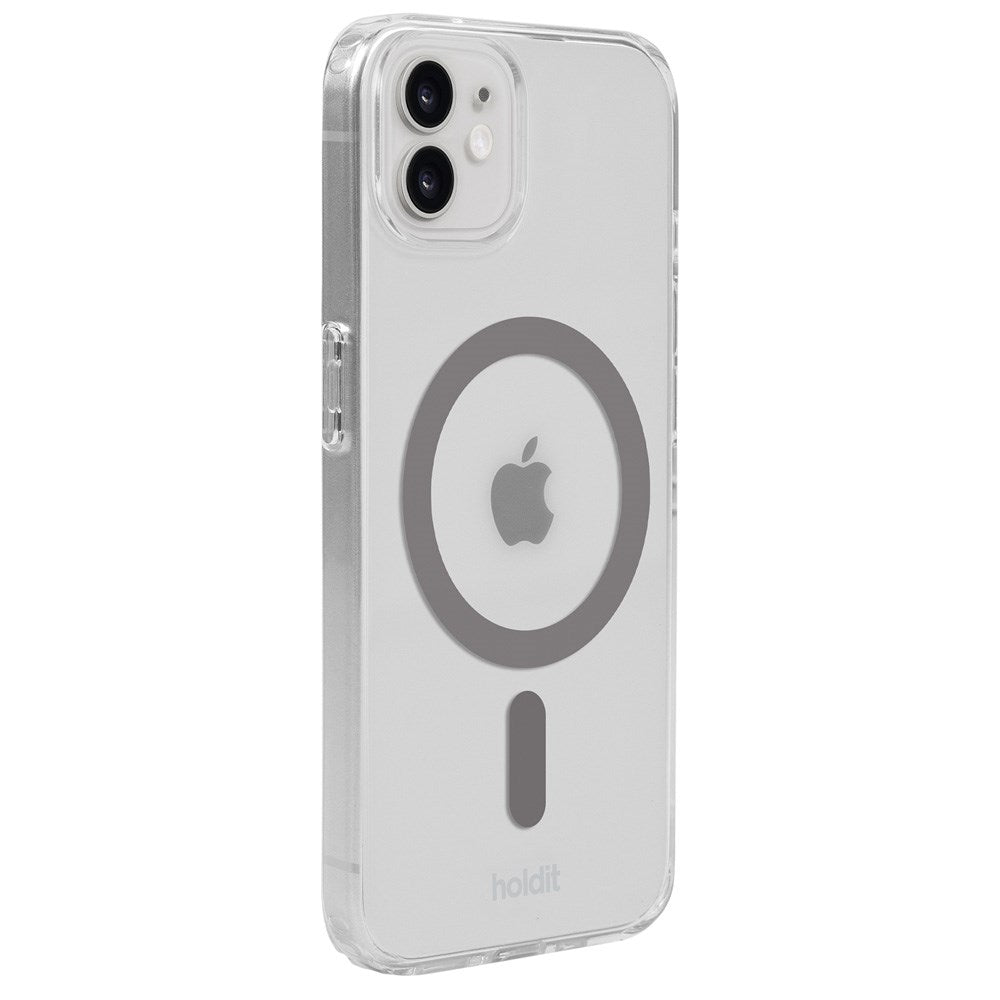 Holdit iPhone 12 / 12 Pro MagSafe Cover - Transparent / Space Grey