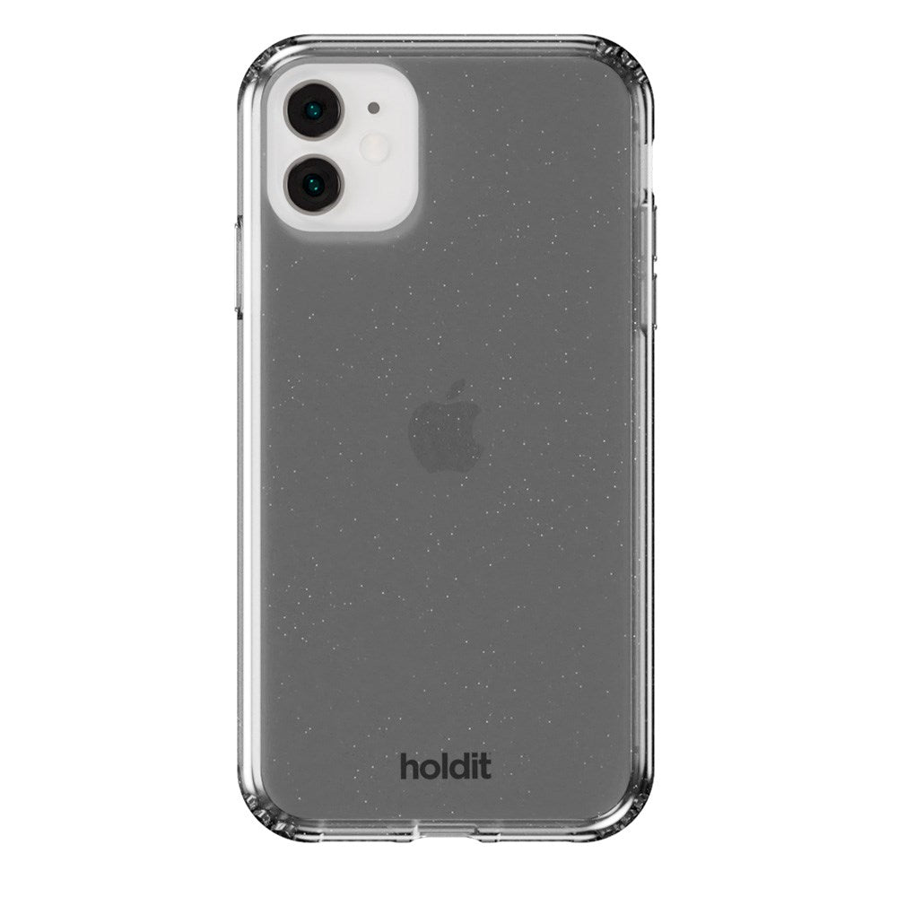 iPhone 11 / XR Holdit Glitter Mobil Cover - Sort