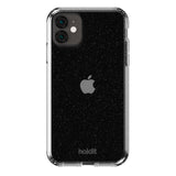 iPhone 11 / XR Holdit Glitter Mobil Cover - Sort