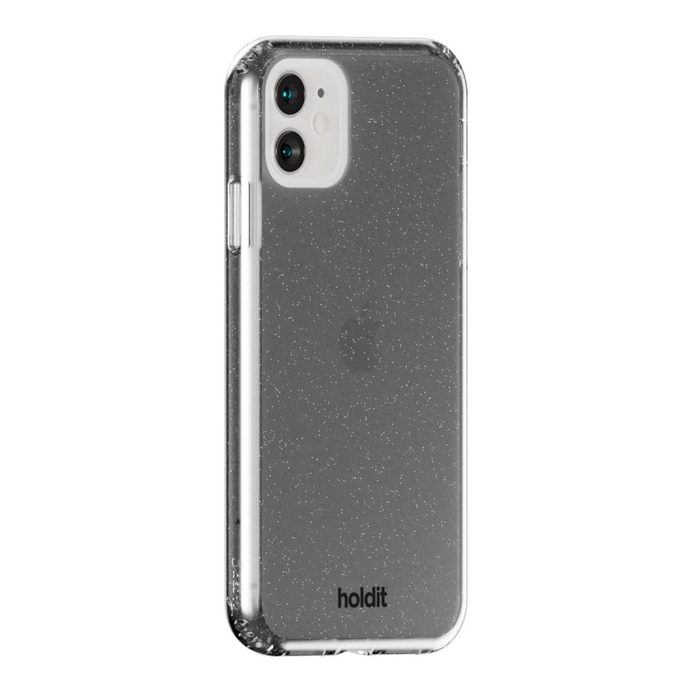 iPhone 11 / XR Holdit Glitter Mobil Cover - Sort