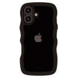 Holdit iPhone 16 Wavy Cover - Sort / Transparent