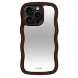 Holdit iPhone 15 Pro Max Wavy Cover - Chocolate / Mirror