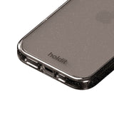 iPhone 16 Holdit Glitter Mobil Cover - Sort